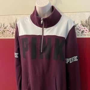 Victoria’s Secret pink 1/2 zip
